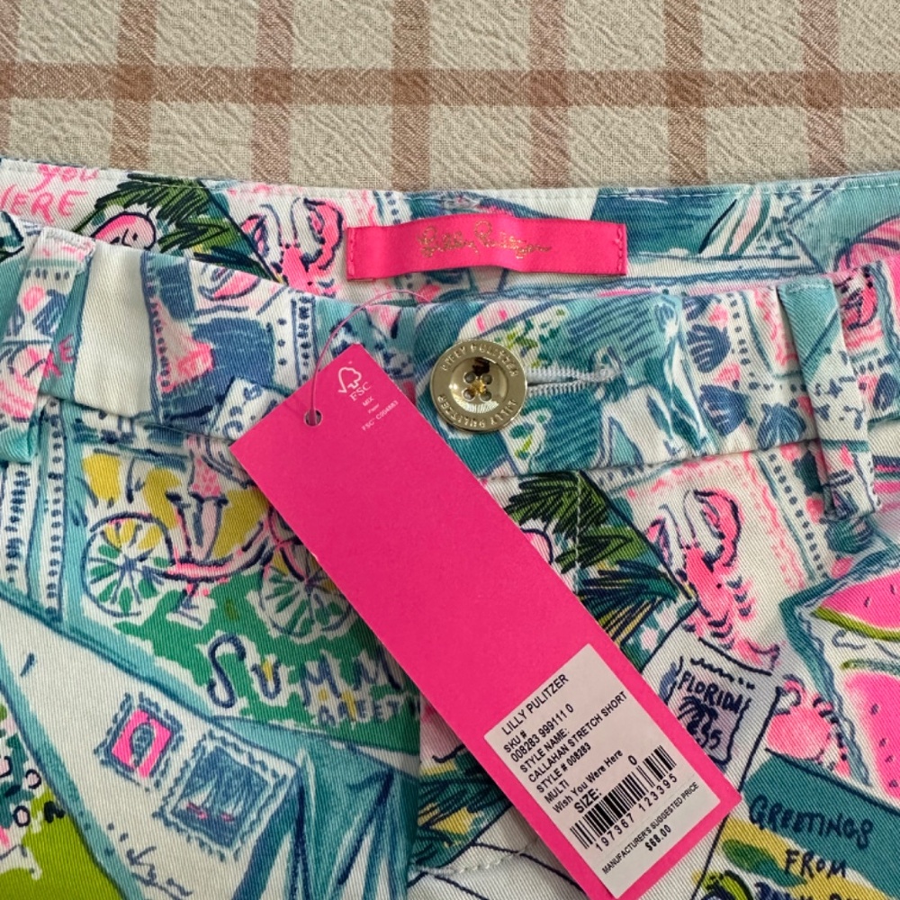 NWT Lilly Pulitzer Callahan Stretch Shorts – Size 0 🌴✨ - Picture 4 of 6